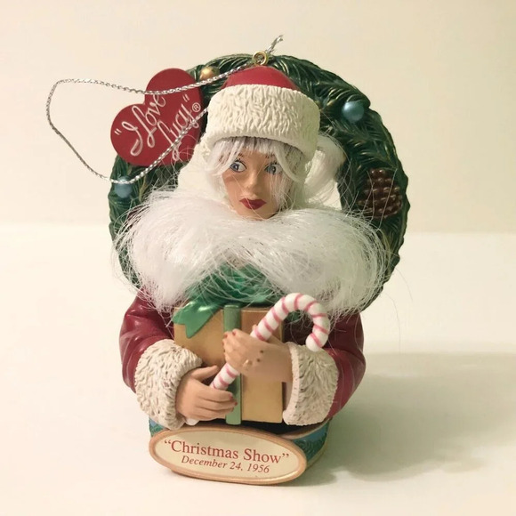 2008 Carlton Heirloom Ornament I Love Lucy Christmas Show No Box - Picture 1 of 15